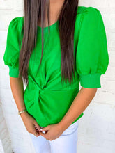 Load image into Gallery viewer, Stay Tuned Green Top
