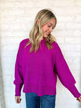 Load image into Gallery viewer, Dedicate My Time Light Plum Sweater Top