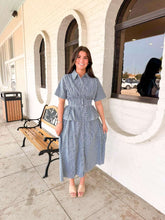 Load image into Gallery viewer, Signs of Stripes Black Dress
