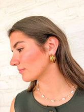 Load image into Gallery viewer, Double Circular Gold Hoops