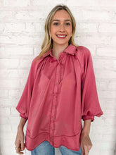 Load image into Gallery viewer, Enough Talking Rose Top