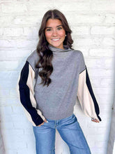Load image into Gallery viewer, THML Warm Winters Color-block Sweater