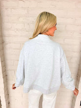 Load image into Gallery viewer, Queen Of Sparkles Grey Mock neck Survivor Sweatshirt