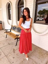 Load image into Gallery viewer, Red Hot Polka Dot Skirt
