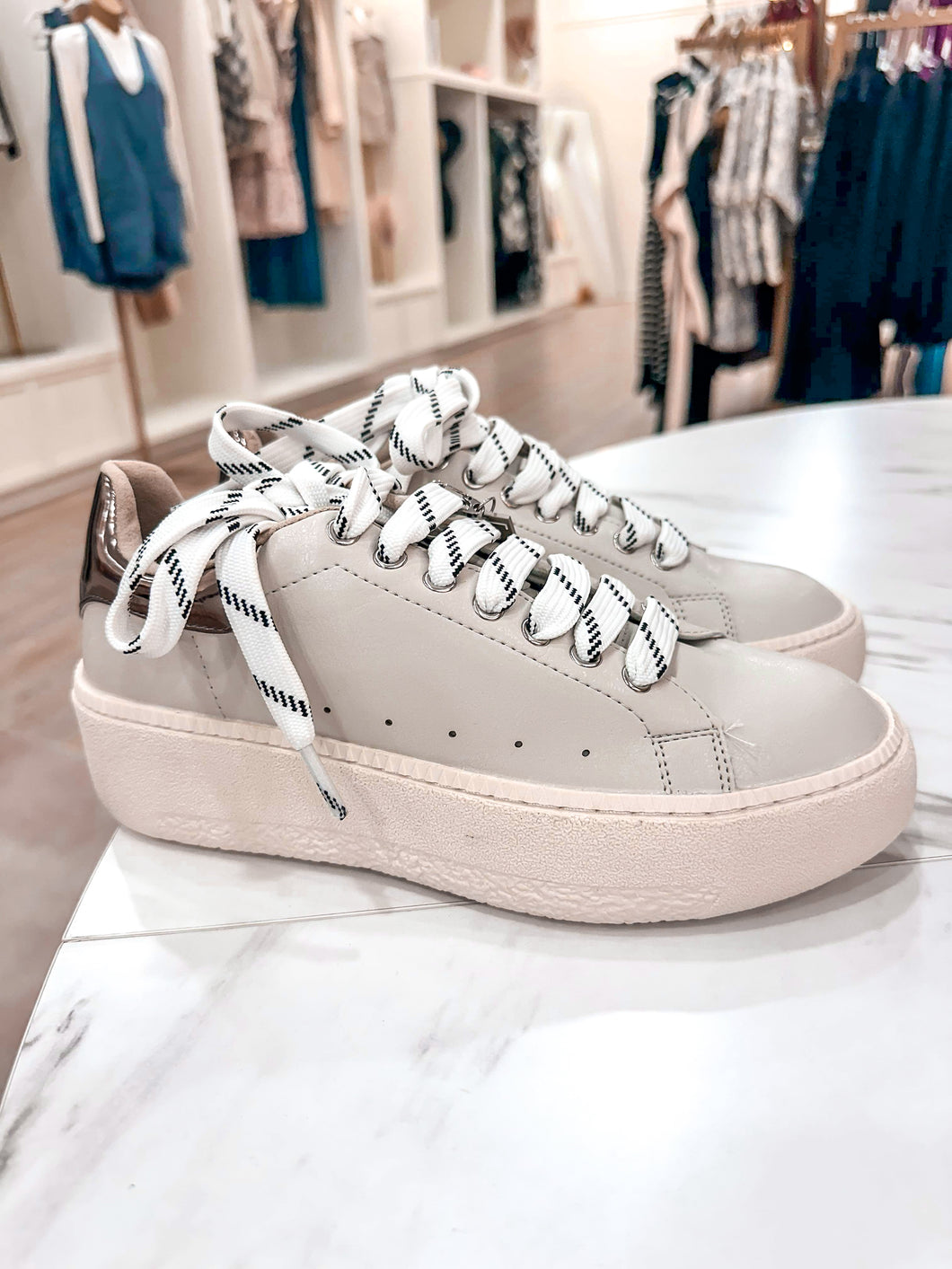 Sally Pewter Sneaker