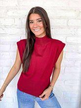 Load image into Gallery viewer, Knit To Be Burgundy Top