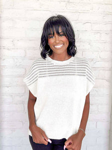 A Moment In Time Cream Top