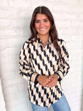 Load image into Gallery viewer, Dangerous Feeling Cream and Black Top