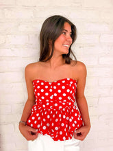Load image into Gallery viewer, Back To The Season Red Top