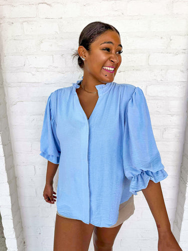 Anything And Everything Blue Top