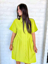 Load image into Gallery viewer, Feel Alive Chartreuse Dress