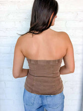 Load image into Gallery viewer, The Main Brown Denim Top