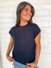 Load image into Gallery viewer, Ask Me Anything Black Top
