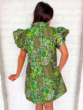 Load image into Gallery viewer, Dream Of You Green Jacquard Dress