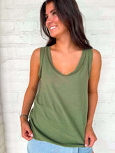 Load image into Gallery viewer, Coffee Run Light Olive Tank