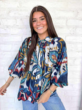 Load image into Gallery viewer, Figure You Out Indigo Top