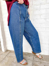 Load image into Gallery viewer, Break The News Denim Barrel Jeans