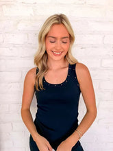 Load image into Gallery viewer, Such A Stud Black Scoop Neck Tank