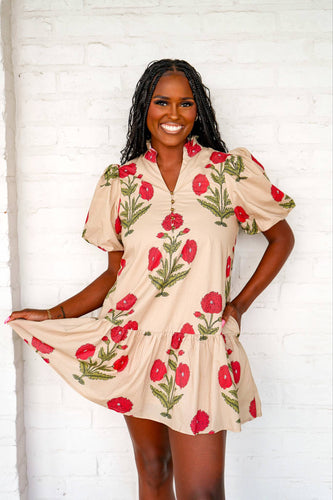 Left Behind Cream Dress