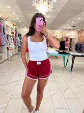 Load image into Gallery viewer, Easy Breezy Cabernet Athletic Shorts