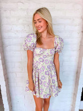 Load image into Gallery viewer, The Way Lavender Floral Print Dress