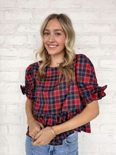 Load image into Gallery viewer, Fill Your Hearts Plaid Top
