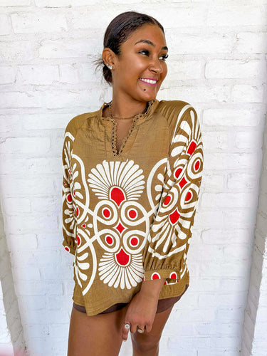 Walking Away Mocha Mix Top
