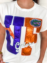 Load image into Gallery viewer, Queen Of Sparkles Florida Metallic Icon Tee