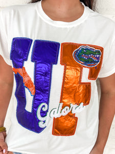 Queen Of Sparkles Florida Metallic Icon Tee