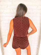 Load image into Gallery viewer, Stay With Me Brown Polka Dot Set
