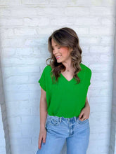 Load image into Gallery viewer, Simple Joy Green Top