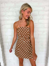 Load image into Gallery viewer, Better Together Brown Polka Dot Dress