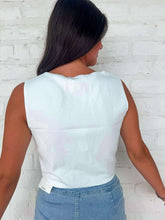 Load image into Gallery viewer, First Class White Vest Top