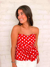 Load image into Gallery viewer, Back To The Season Red Top