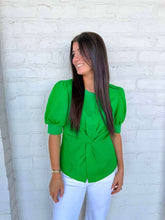 Load image into Gallery viewer, Stay Tuned Green Top