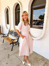 Load image into Gallery viewer, One Love Pink Midi Dress