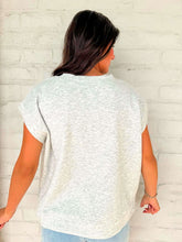 Load image into Gallery viewer, In A Daydream Heather Grey Scuba Top
