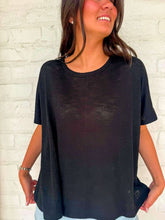 Load image into Gallery viewer, Sunset Stroll Black Oversized Top