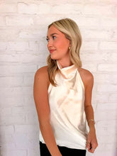 Load image into Gallery viewer, Hold Onto Memories Cream Halter Top
