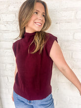 Load image into Gallery viewer, Get On My Side Burgundy Top