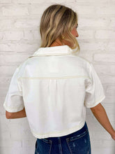 Load image into Gallery viewer, Deeply Cute White Denim Top