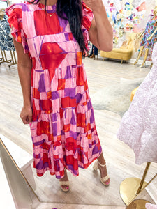 Right After You Go Red And Pink Dress