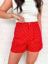 Load image into Gallery viewer, Summer Nights Red Shorts