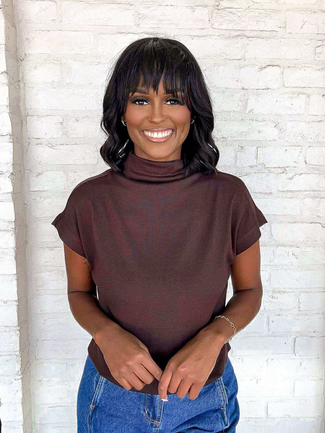 Hear Me Out Brown Top