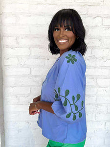 Meet Me By The Sea Blue Top