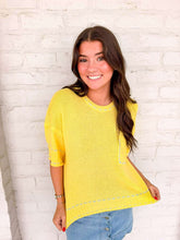 Load image into Gallery viewer, Stitch Your Way Yellow Top