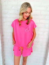 Load image into Gallery viewer, Queen Of Sparkles Card Logo Neon Pink Tank