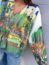 Load image into Gallery viewer, Queen Of Sparkles Mardi Gras Parade Scene Cardigan