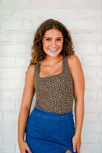 Least Of Your Worries Taupe Multi Top