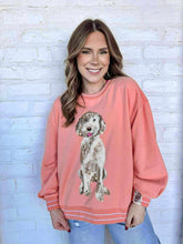 Load image into Gallery viewer, Queen Of Sparkles Peach Doodle Sweatshirt